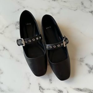 Mango Mary Jane Ballet Flats